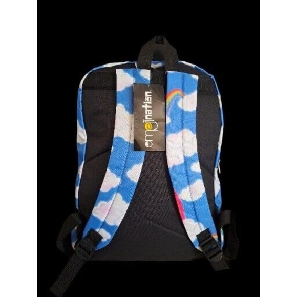 Emojination 16" Unicorn Clouds Kids' Backpack Blue School Travel Book Bag NWT - Picture 6 of 6